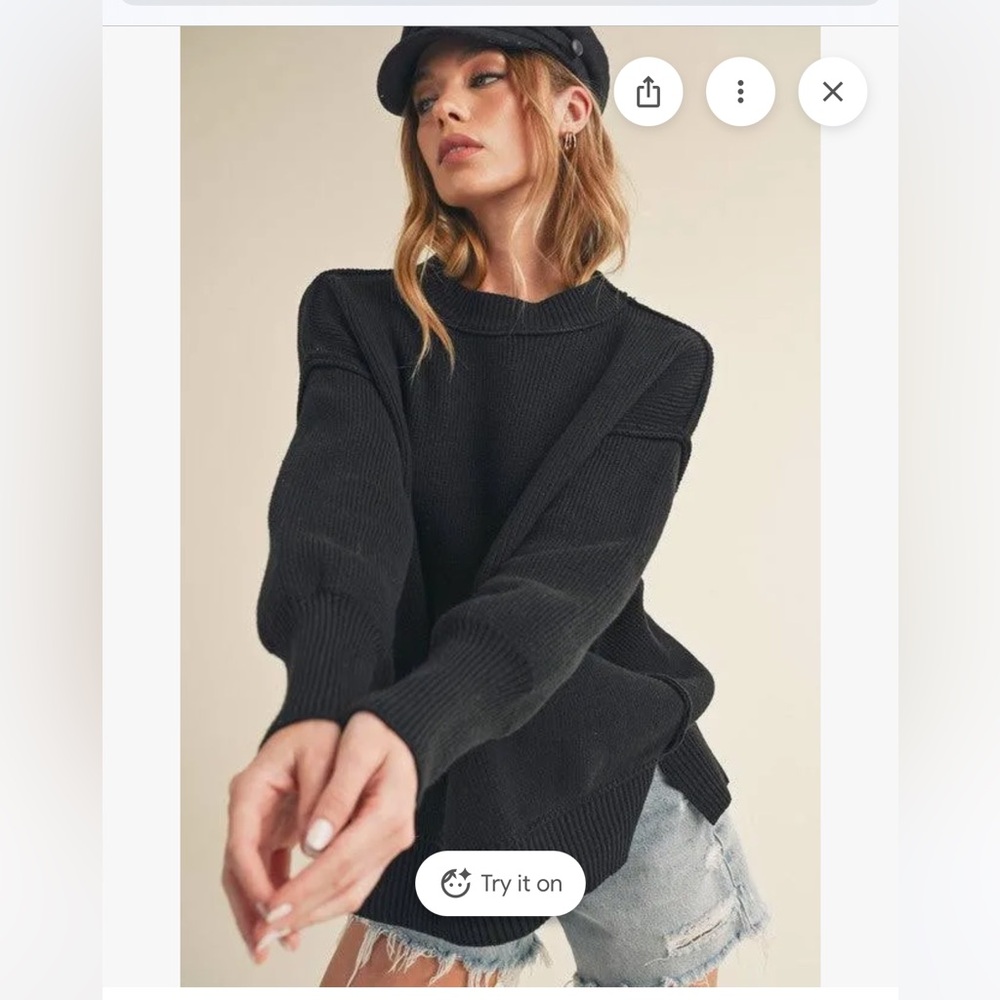 Aemi and Co. ina oversized sweater